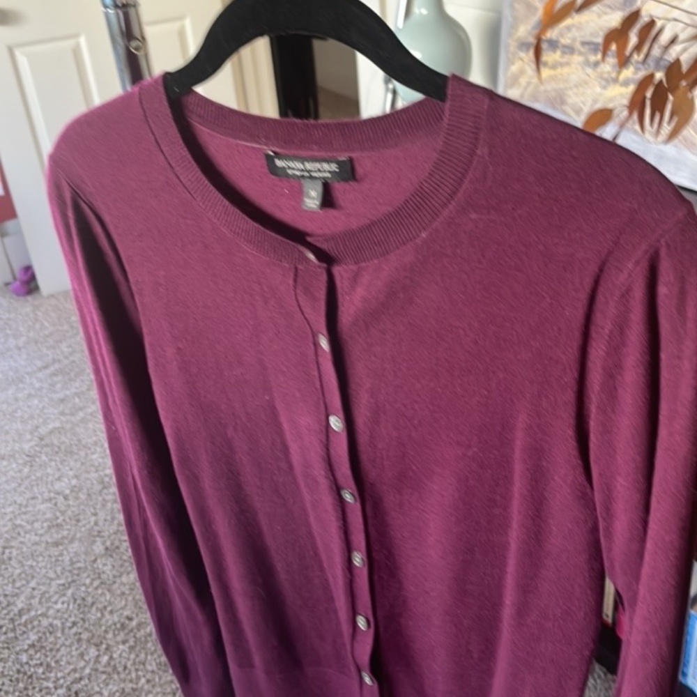 Deep plum color sweater